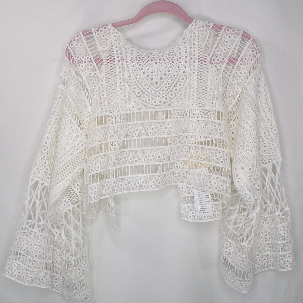 *Rish by Yoav Rish Gypsy Bell Bridal Top, Sz S